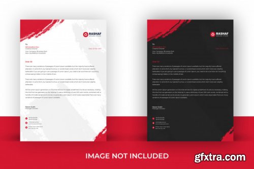 Modern business letterhead template