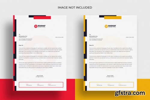 Modern business letterhead template