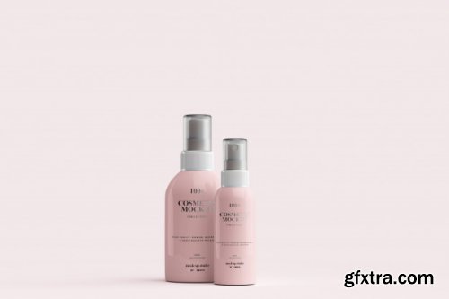 Cosmetic spray bottle mockups