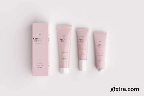 Cosmetic product mockup scene