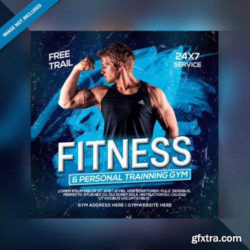 Power fitness banner template