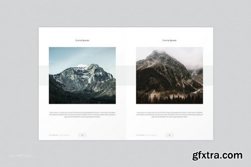 CreativeMarket - Minimalist Magazine Template 4227929