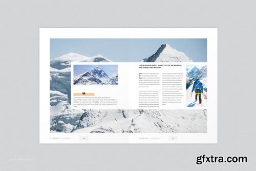 CreativeMarket - Minimalist Magazine Template 4227929