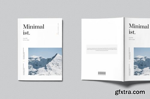 CreativeMarket - Minimalist Magazine Template 4227929