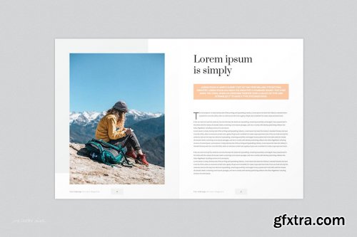 CreativeMarket - Minimalist Magazine Template 4227929