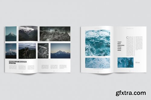 CreativeMarket - Clean & Modern Minimalist Magazine 4227846