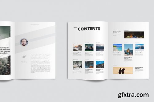 CreativeMarket - Clean & Modern Minimalist Magazine 4227846