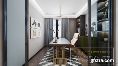 360 Interior Design Study Room 02