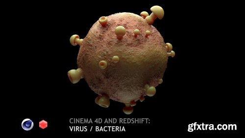  Cinema 4D (R20+) and Redshift: Virus / Bacteria