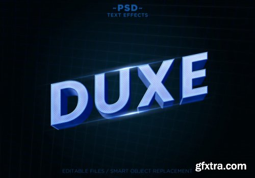 3d duxe style effects editable text 