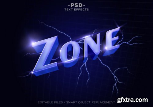 3d purplezone vapor style effects editable text