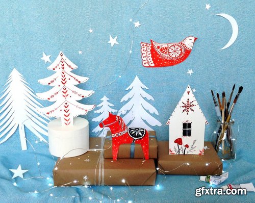  Watercolor Holidays: Create beautiful gift toppers