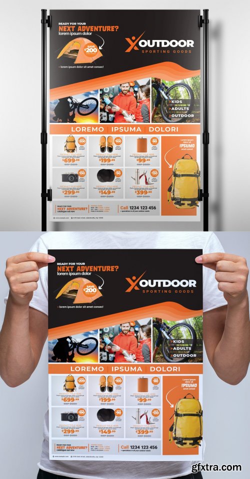 Orange and Brown Banner Layout 329609981