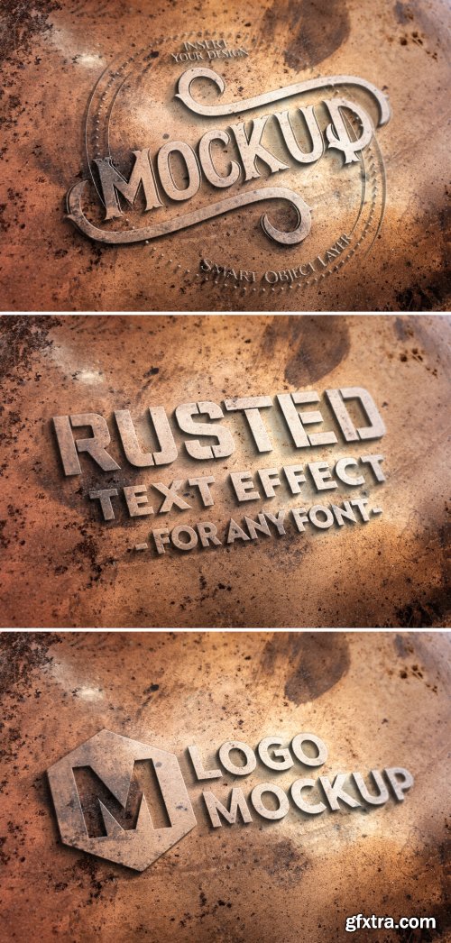 Copper Metal Text Effect Mockup 330158455