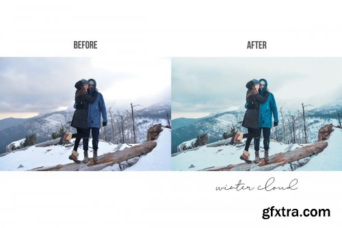 CreativeMarket - Lightroom Presets. Cloudy winter 4478527