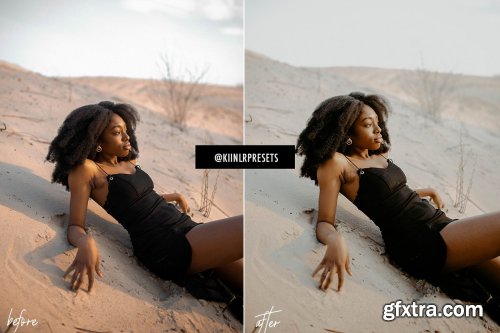 CreativeMarket - DARK SKIN LIGHTROOM MOBILE PRESETS 4528915