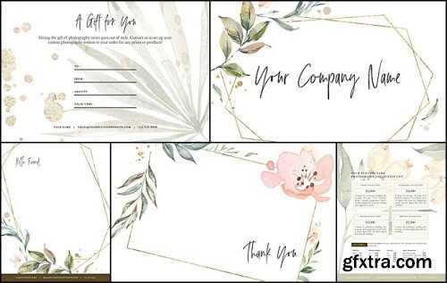 Twig & Olive Photography - Client Care Cards + Botanical Serenity Complete Marketing Set