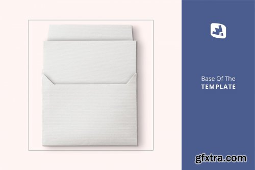 CreativeMarket - Open Envelope With Card Mockup 4518456