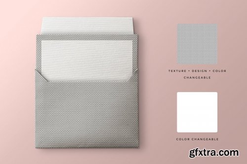 CreativeMarket - Open Envelope With Card Mockup 4518456