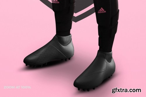 CreativeMarket - Women's Soccer Kit Mockup - Angle 4584749