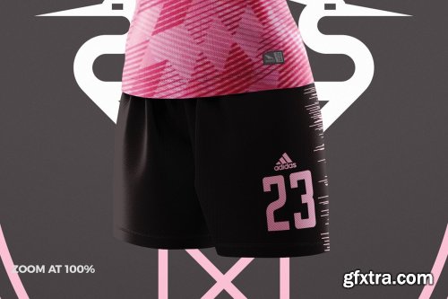 CreativeMarket - Women's Soccer Kit Mockup - Angle 4584749