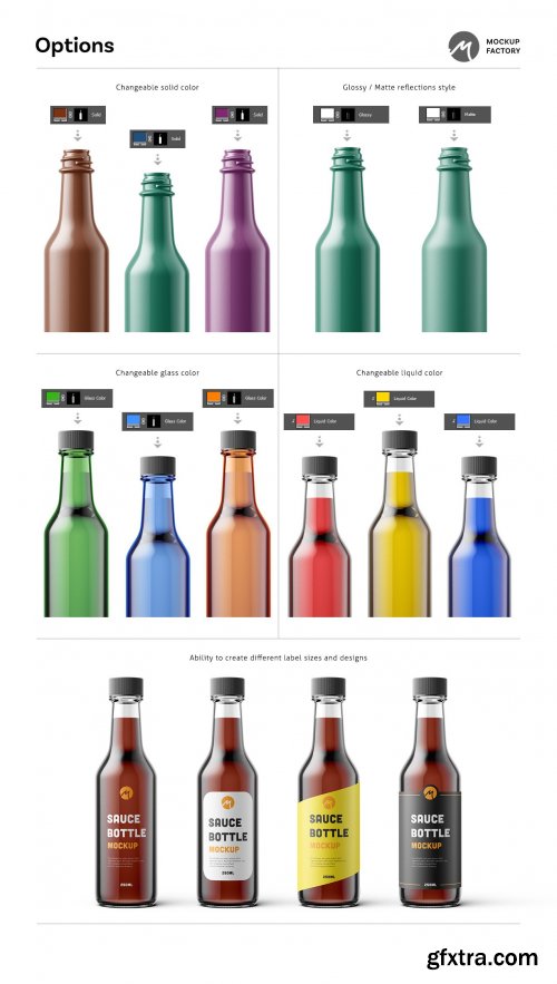 CreativeMarket - Sauce Bottle Mockup Vol.3 4585215
