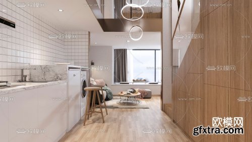 Modern Apartment 04 3D Interior