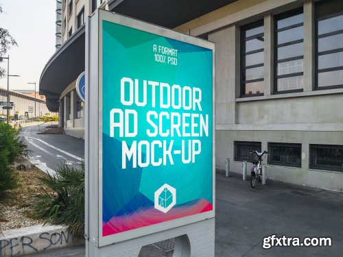 CreativeMarket - Outdoor Ad Screen MockUps 11 (v.1) 4581594