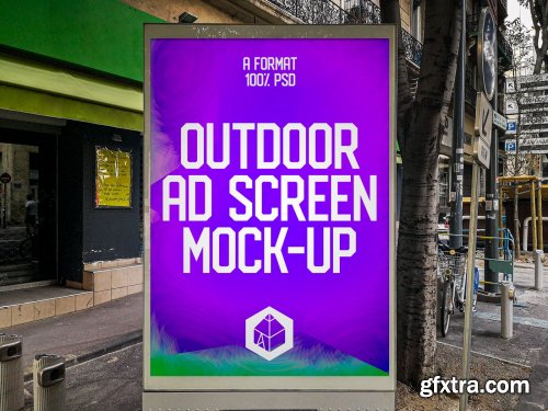 CreativeMarket - Outdoor Ad Screen MockUps 11 (v.3) 4581653