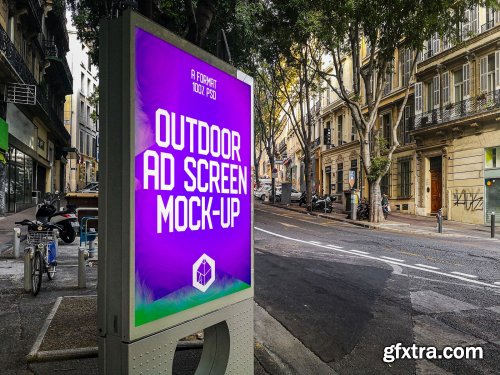 CreativeMarket - Outdoor Ad Screen MockUps 11 (v.3) 4581653