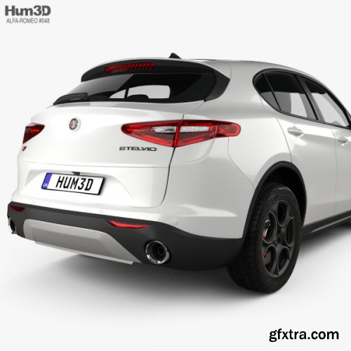 Alfa Romeo Stelvio Q4 2017 3D model