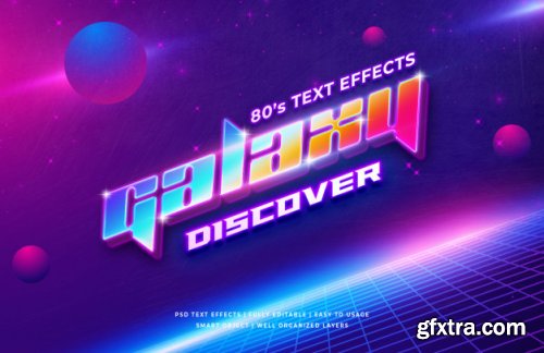 Retro 3d text style effect