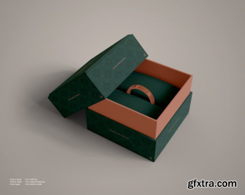 Jewelry box mockup