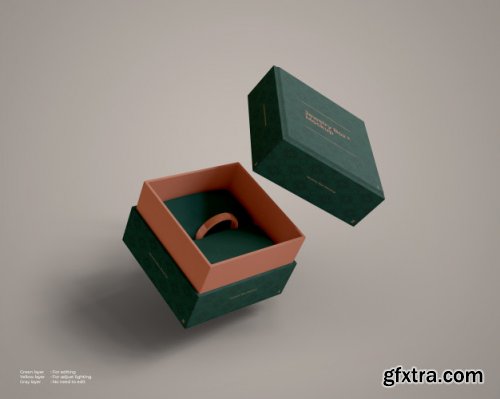 Jewelry box mockup