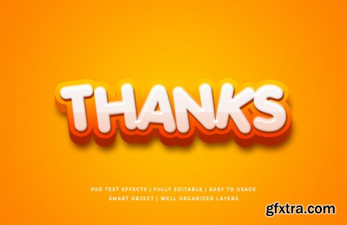 Cartoon 3d text style effect