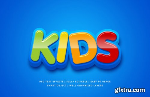 Cartoon 3d text style effect