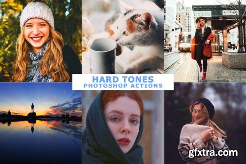 CreativeMarket - Hard Tones Photoshop Actions 4569401