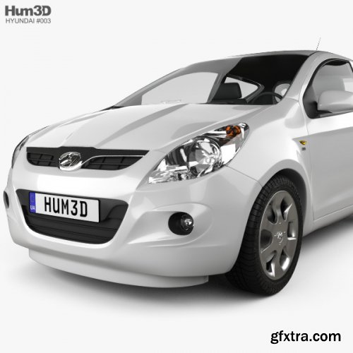 Hyundai i20 3-door 2010 3D model