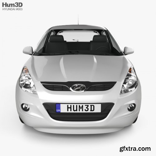 Hyundai i20 3-door 2010 3D model