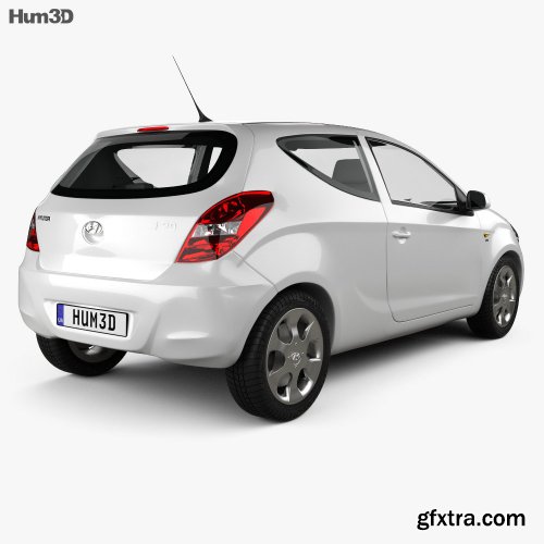 Hyundai i20 3-door 2010 3D model