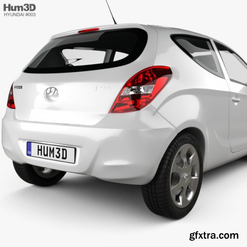 Hyundai i20 3-door 2010 3D model