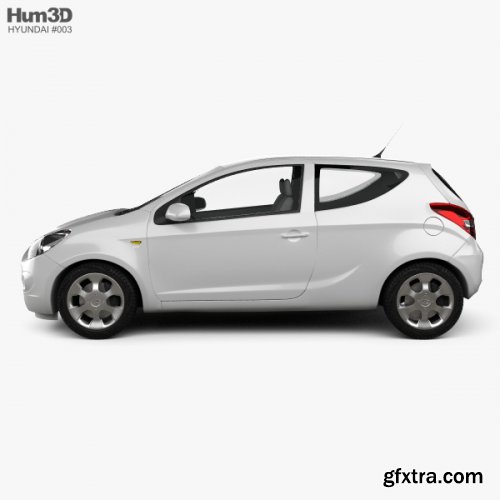 Hyundai i20 3-door 2010 3D model