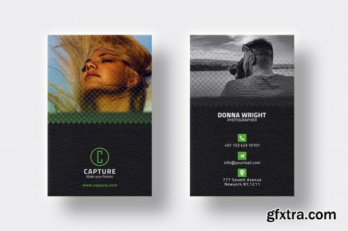 CreativeMarket - Photography Business Card Template 4528219