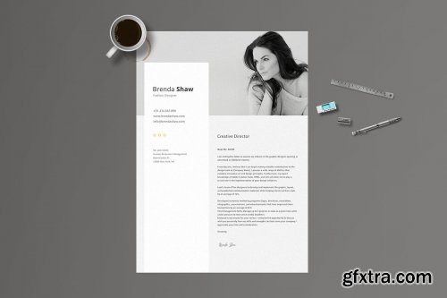 CreativeMarket - Cervantes Resume Template 4547911