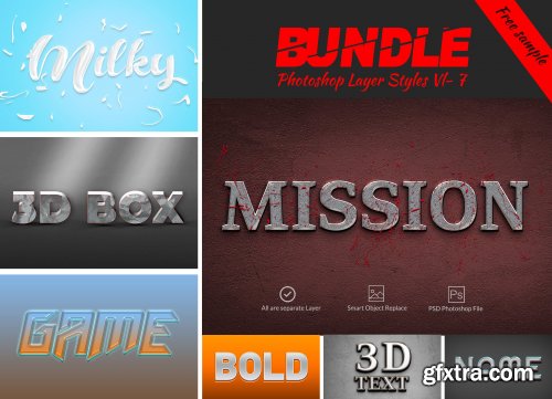 CreativeMarket - Bundle Photoshop Layer Style -7 4407503