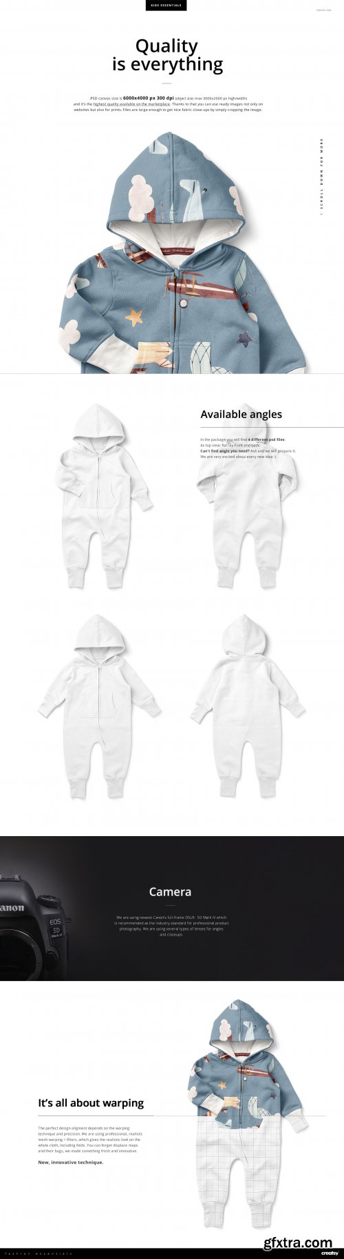 CreativeMarket - Baby Toddler Fleece Onesie Mockups 4399391