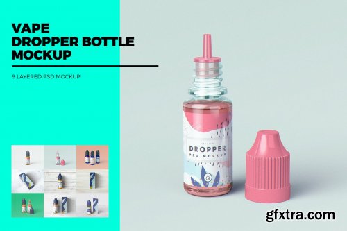 CreativeMarket - Vape Dropper Bottle MockUp 4399716