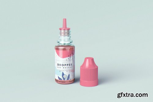 CreativeMarket - Vape Dropper Bottle MockUp 4399716