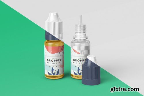 CreativeMarket - Vape Dropper Bottle MockUp 4399716