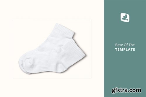 CreativeMarket - Top View Half Socks Mockup 4444015